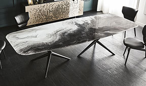 Mesa de comedor crystalart Atlantis Cattelan