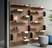 Librería nogal canaletto Blabla by Bonaldo