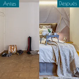 Antes y despúes de un piso en Chamartín. Madrid.