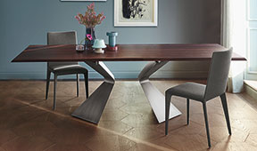 Mesa de comedor roble termotratado Prora Bonaldo