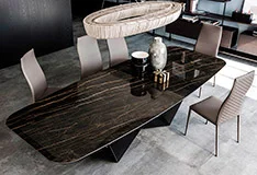 Mesa de comedor keramik portoro Skorpio Cattelan Mesa de comedor keramik portoro Skorpio Cattelan