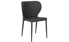 Silla Pisa gris oscuro y patas negras