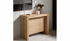 Consola convertible en mesa de escritorio y comedor de diseño Consola convertible en mesa de escritorio y comedor de diseño