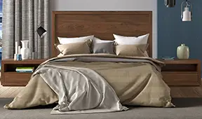 Cabecero de madera colonial Queens