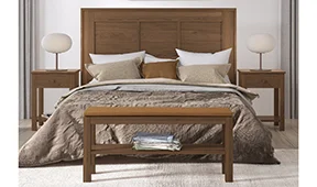 Cabecero de madera colonial Long Island