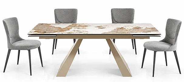 Mesa de comedor extensible porcelánico Flolangen Ángel Cerdá 1124 Mesa de comedor extensible porcelánico Flolangen Ángel Cerdá 1124