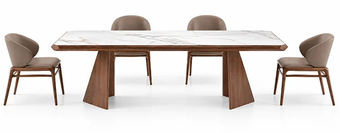 Mesa de comedor Ángel Cerdá Villamil rectangular en nogal