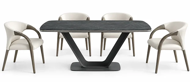 Mesa de comedor extensible porcelánico Ustica Mesa de comedor extensible porcelánico Ustica