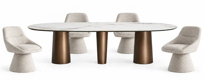 Mesa de comedor Porcelánico Laggan