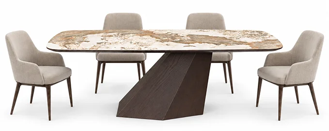 Mesa de comedor porcelánico Wom