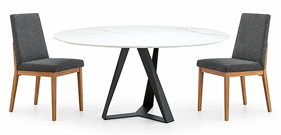 Mesa de comedor redonda porcelánico Tryp