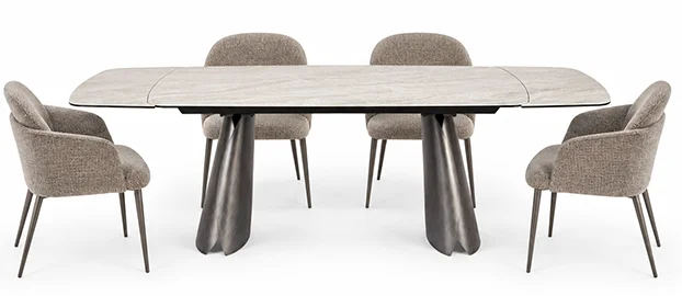 Mesa de comedor extensible porcelánico Candy
