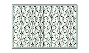 Alfombra estrella hidráulica hexagonal