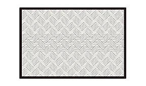 Alfombra hidráulica trenzas blanco y negro Alfombra hidráulica trenzas blanco y negro