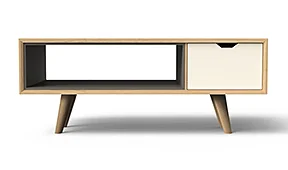 Mesa de centro rectangular nórdica Bosco Mesa de centro rectangular nórdica Bosco