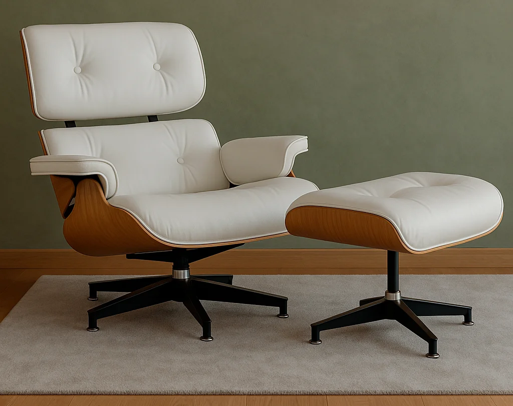 Sillón Relax con escabel Blanco