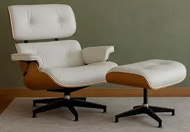 Sillón Relax con escabel Blanco