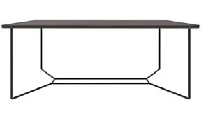 Mesa de comedor varano acero y eucalipto fumé Varila by Bodonni
