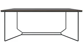 Mesa de comedor varano acero y eucalipto fumé Varila by Bodonni Mesa de comedor varano acero y eucalipto fumé Varila by Bodonni