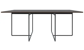 Mesa de comedor turano acero y eucalipto fumé Varila by Bodonni Mesa de comedor turano acero y eucalipto fumé Varila by Bodonni