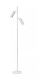 Lámpara de pie blanca 2 focos Clubs