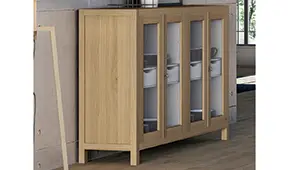 Vitrina 4 puertas nórdica Langen