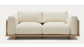 Sofá 3 plazas beige Oaq