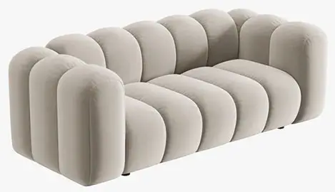 Sofá modular dos plazas terciopelo Lupine