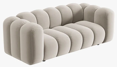 Sofá modular dos plazas terciopelo Lupine