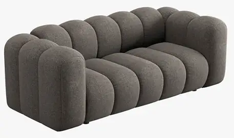 Sofá modular dos plazas chenille Lupine