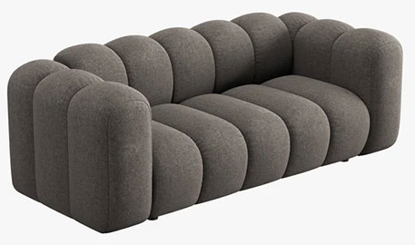 Sofá modular dos plazas chenille Lupine
