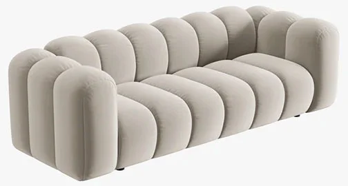 Sofá modular tres plazas terciopelo Lupine Sofá modular tres plazas terciopelo Lupine