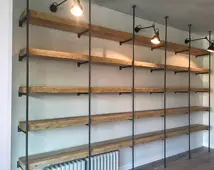 Lámpara Oregón madera centenaria Led