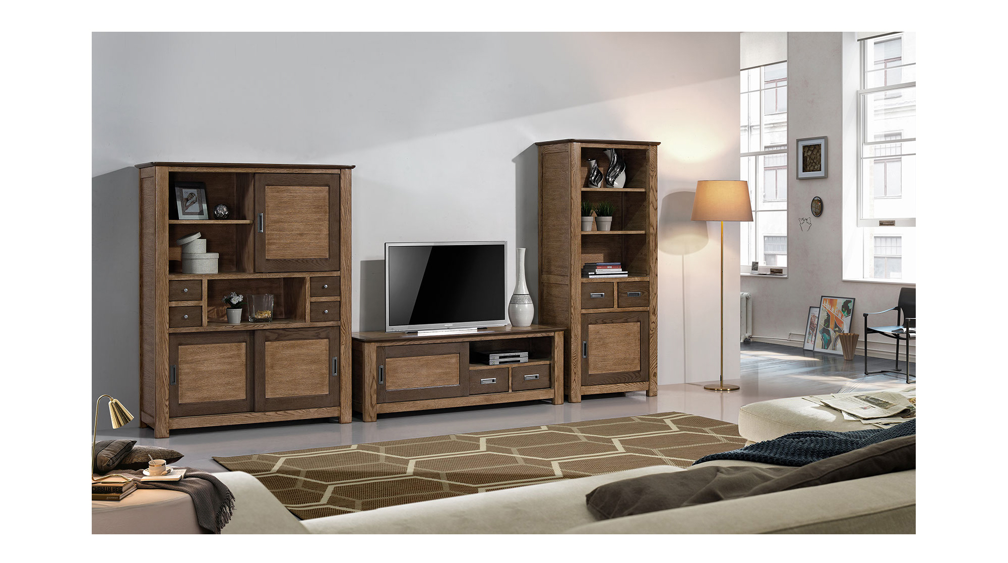 Mueble tv 1 puerta vintage Tenan