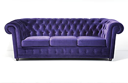 Sofa 3 plazas chester morado Vintage Oxford