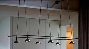 Lámpara de techo con marco de diseño Cupolina