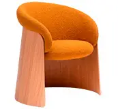 Sillón roble natural Ginger by Ondarreta