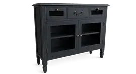 Mueble de entrada 2 puertas 3 cajones Brooklyn Antracita Lig.defectos