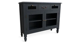 Mueble de entrada 2 puertas 3 cajones Brooklyn Antracita Lig.defectos