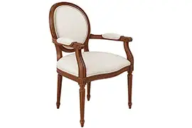 Sillón tapizada clásico Zeta-Jones Lig. defectos