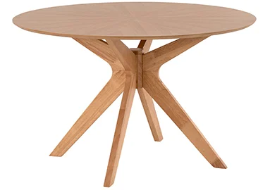 Mesa de comedor redonda roble Carmel Mesa de comedor redonda roble Carmel