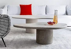 Mesa de centro microcemento Pampi Mesa de centro microcemento Pampi