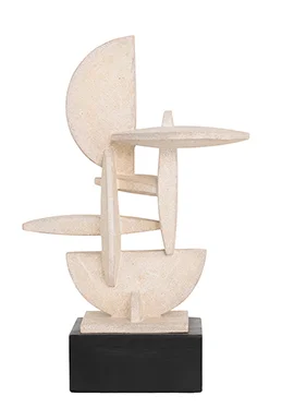 Escultura decorativa Circly en diseño abstracto geométrico