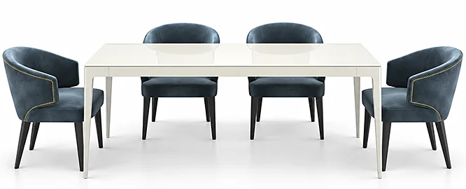 Mesa de comedor porcelánico Mim Mesa de comedor porcelánico Mim