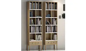Librería estrecha nórdica Francesa