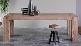 Mesa de comedor fija roble macizo Brooklyn Devina Nais Mesa de comedor fija roble macizo Brooklyn Devina Nais