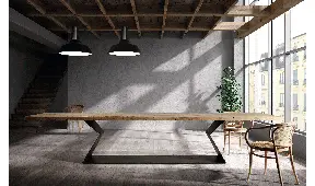 Lámpara Oregón madera centenaria Led