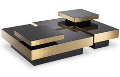 Mesa de centro de cristal Nio set de 4