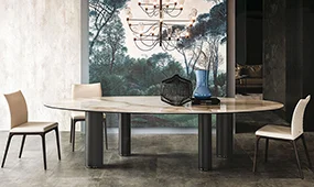Mesa de comedor ovalada keramik Roll Cattelan Mesa de comedor ovalada keramik Roll Cattelan