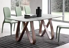 Mesa de comedor fija porcelánico Butterfly Tonin Casa